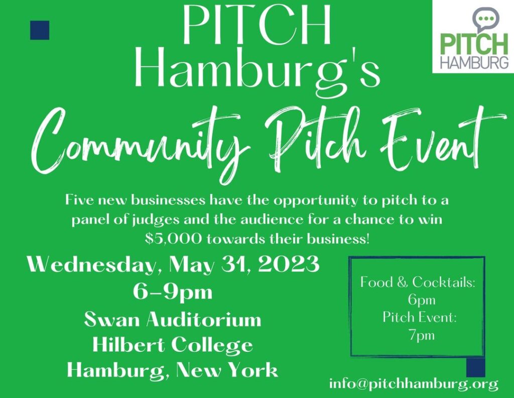 Pitch Hamburg's Community Pitch Event Flyer